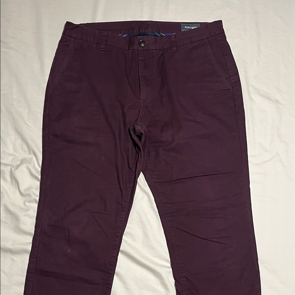 Bonobos Men's Dark Purple Chinos
